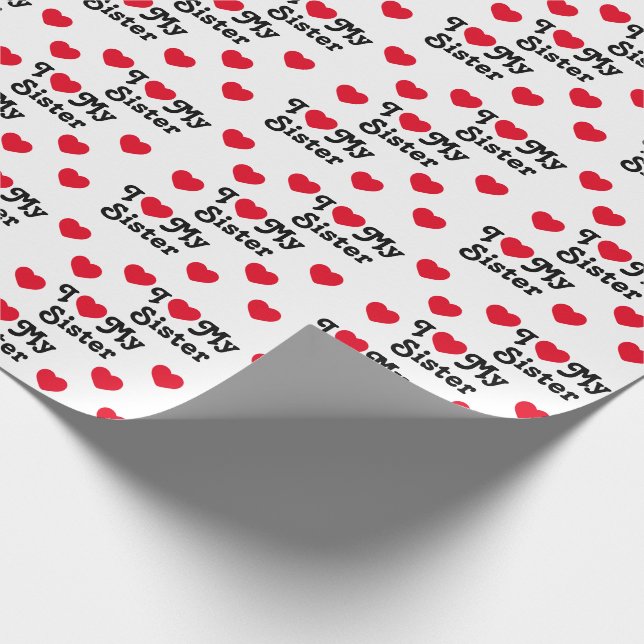 Jag kärlek min syster presentpapper (Hörn)