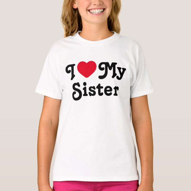 Jag kärlek min syster t shirt (Framsida)