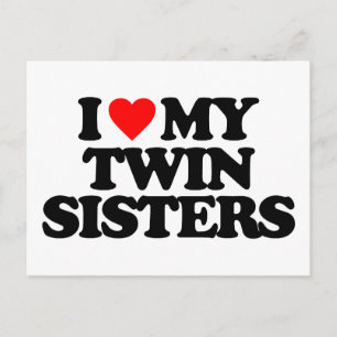 JAG KÄRLEK MIN TWIN SISTERS VYKORT
