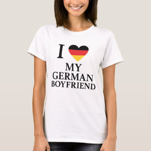 Jag Kärlek Min tyska Boykompis Tyskland Flagga Hea T Shirt