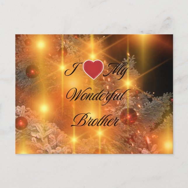 Jag Kärlek min underbara broder Vykort (Framsida)