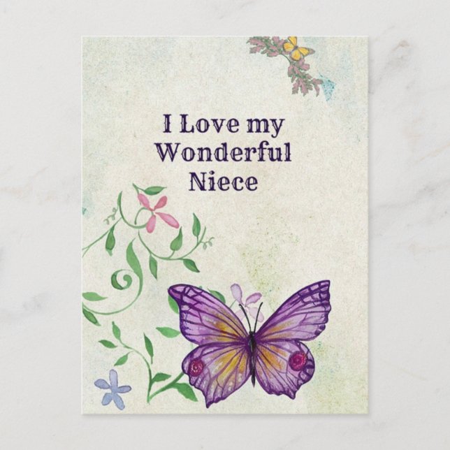 Jag Kärlek Min underbara dotter Vykort (Framsida)