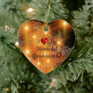 Jag Kärlek Min underbara mordotter Ceramic Ornamen Julgransprydnad Keramik