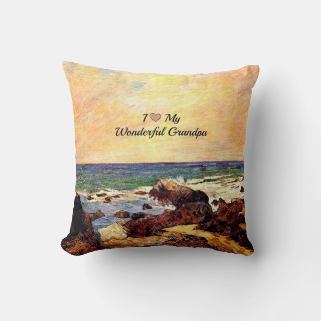 Jag Kärlek Min underbara morfar Kudde (Framsida)