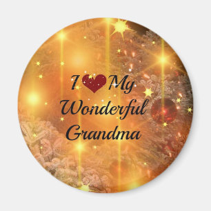 Jag Kärlek Min underbara mormor Magnet