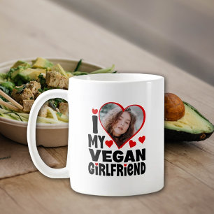 Jag Kärlek min Vegan Girlkompis, Alla hjärtans dag Kaffemugg