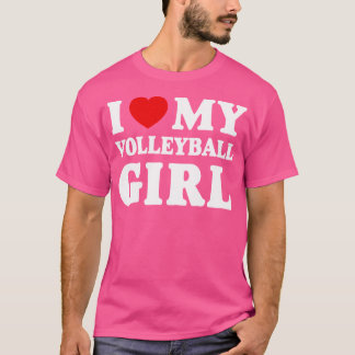 Jag Kärlek min Volleyball Girl jag älskar min Voll T Shirt