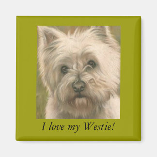 Jag kärlek min Westie! Magnet