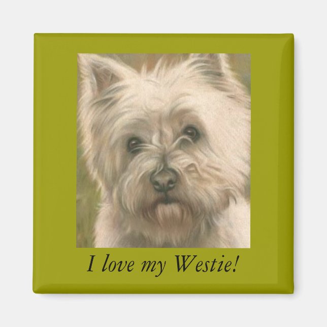 Jag kärlek min Westie! Magnet (Framsidan)