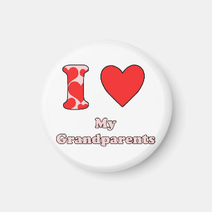 Jag kärlek mina morföräldrar magnet