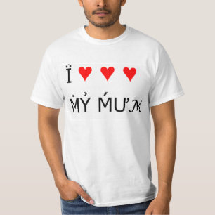 Jag Kärlek mina Morsa tre gåvor från hjärttarmarna T-shirt