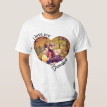 Jag Kärlek mitt Barnbarn Heart Photo Grandma Grand