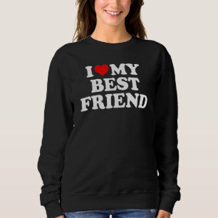 Jag Kärlek mitt bästa vän Red Heart T Shirt