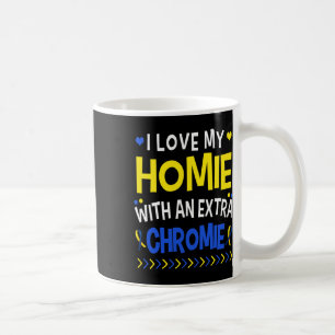 Jag Kärlek mitt homie med ett Extra-krom med Pappa Kaffemugg