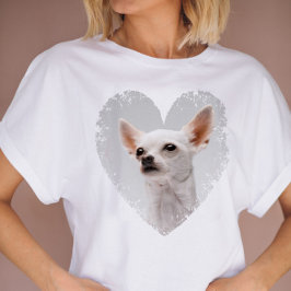 Jag Kärlek mitt Hund Heart Photo T Shirt