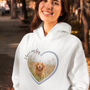 Jag Kärlek mitt Hund Heart Photo T Shirt