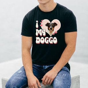 Jag Kärlek mitt Hund Heart Photo T Shirt