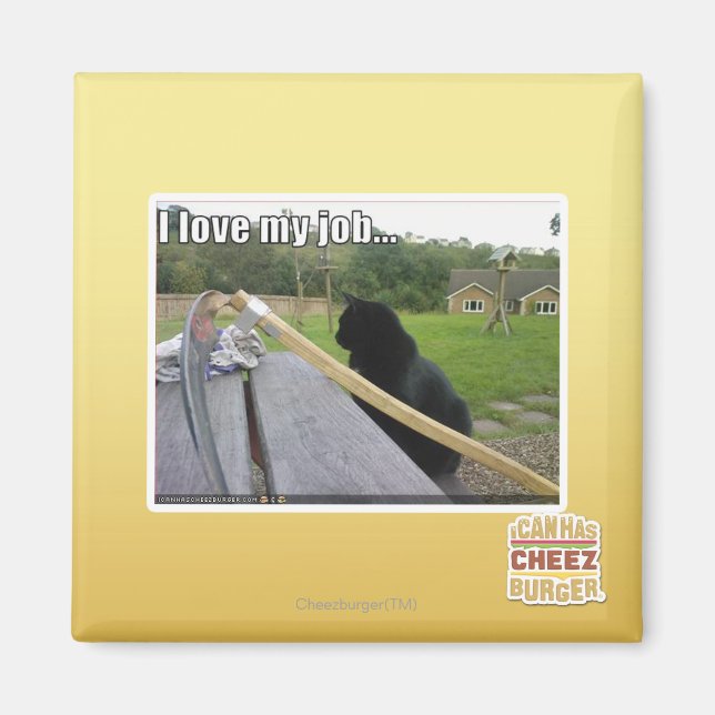 Jag kärlek mitt jobb magnet (Framsidan)