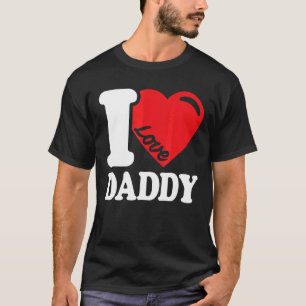 Jag Kärlek mitt pappa Cute Retro I Kärlek min papp T Shirt