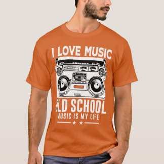 Jag Kärlek Music Old school Music är min livfamilj T Shirt