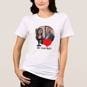 ❤️ jag Kärlek My Chatbot Skapar eget foto T Shirt