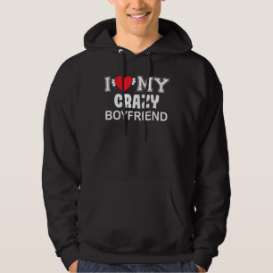 Jag Kärlek My Crazy Boykompis Hoodie