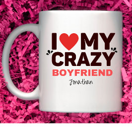 Jag Kärlek My Crazy Boykompis Kaffemugg