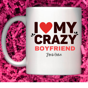 Jag Kärlek My Crazy Boykompis Kaffemugg