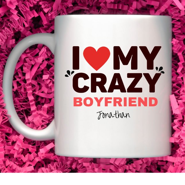Jag Kärlek My Crazy Boykompis Kaffemugg (Skapare uppladdad)