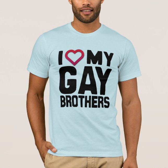 JAG KÄRLEK MY GAY BROTHERS -.png T Shirt (Framsida)