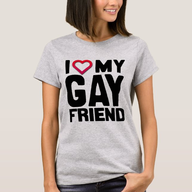 JAG KÄRLEK MY GAY FRIEND - T-SHIRT (Framsida)