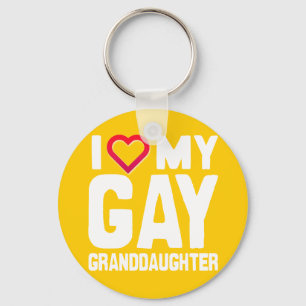 JAG KÄRLEK MY GAY GRANDDAUGHTER - -.png Nyckelring