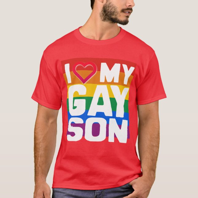 JAG KÄRLEK MY GAY SON - -.png T Shirt (Framsida)