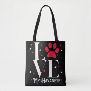 Jag Kärlek My Havanese! Sötgåva för Hundälskare. Tygkasse