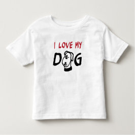 Jag Kärlek My Hund med hund illustration T Shirt