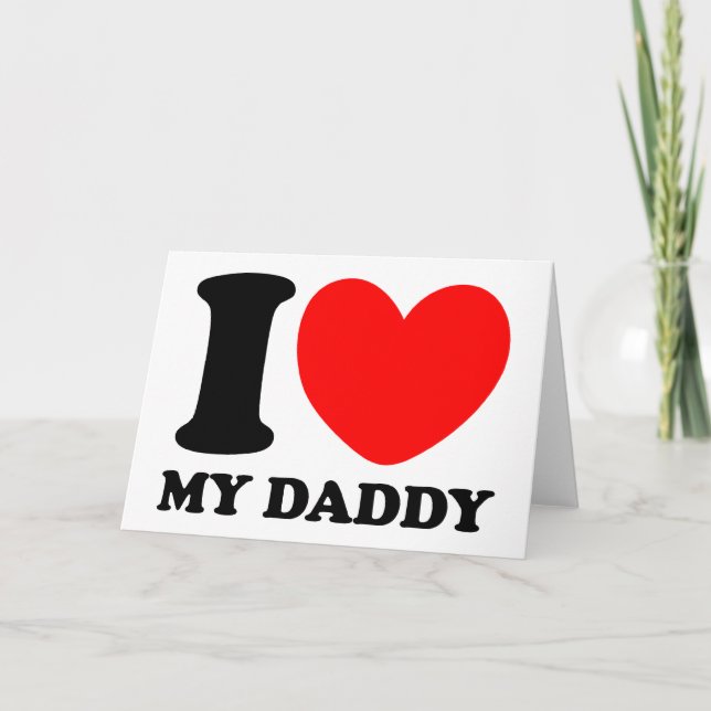 Jag Kärlek My pappa Kort (Framsida)
