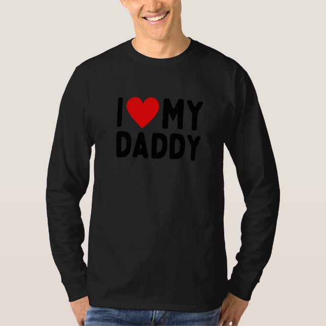 Jag Kärlek My pappa T Shirt (Framsida)