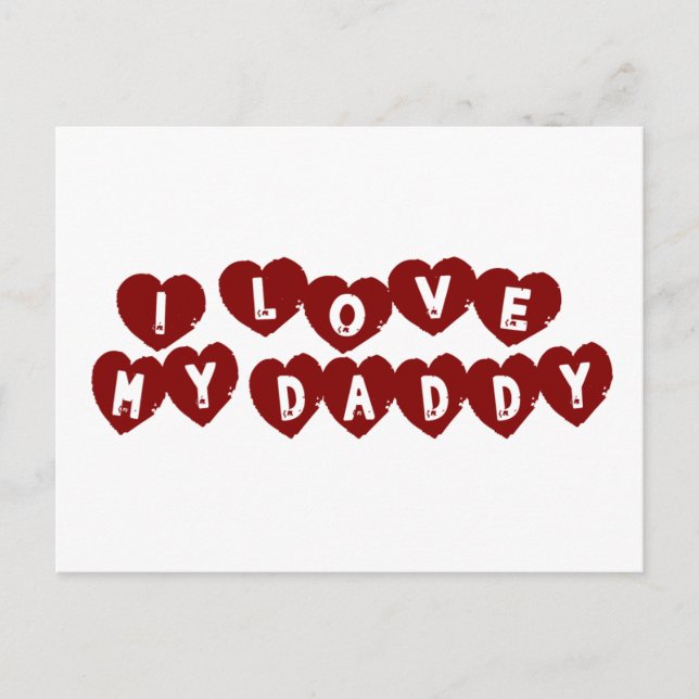 Jag Kärlek My pappa Vykort (Framsida)