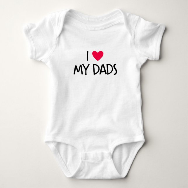 Jag Kärlek My Pappor. T-shirt (Framsida)