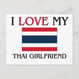 Jag Kärlek My Thai Girlkompis Vykort