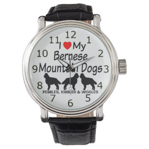 Jag Kärlek My Three Bernese Mountain Hundar Watch Armbandsur