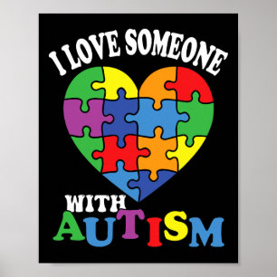 Jag Kärlek någon med autism 2 Poster