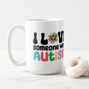 Jag Kärlek någon med Autism Kaffemugg