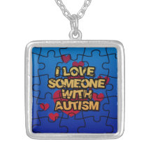 Jag Kärlek någon med Autism Necklace