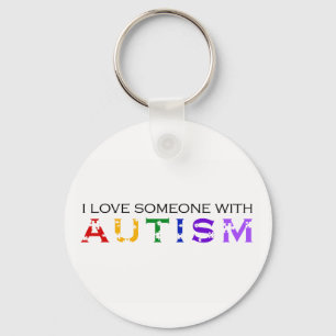 Jag Kärlek någon med autism Nyckelring