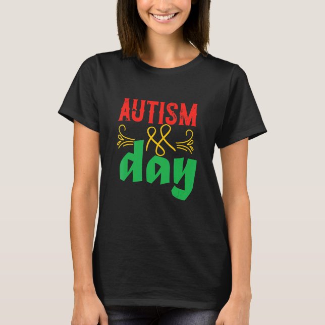 Jag Kärlek någon med autism T Shirt (Framsida)