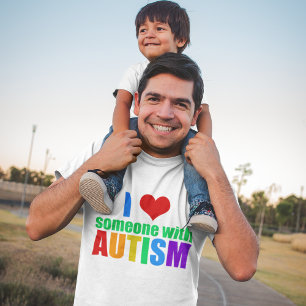 Jag Kärlek någon med Autism T-shirt