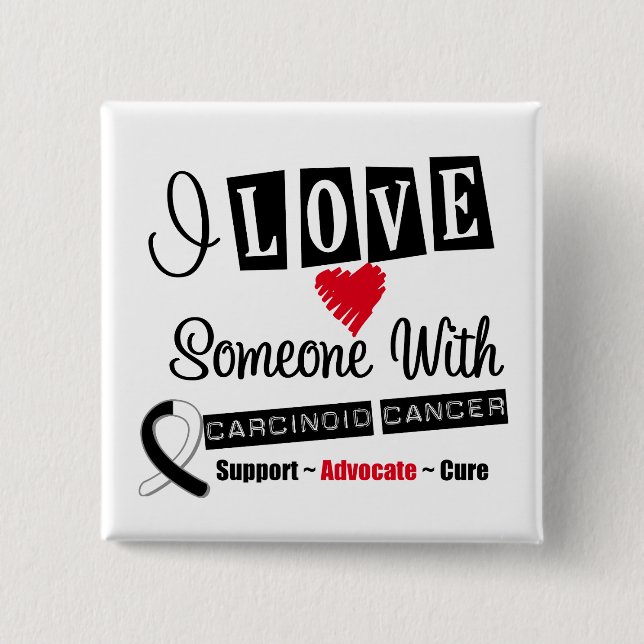 Jag Kärlek någon med cancercancer Knapp (Framsida)