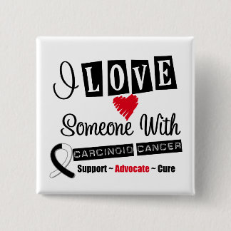 Jag Kärlek någon med cancercancer Knapp