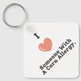 Jag Kärlek någon med en Maj-allergi-medvetenhet Nyckelring